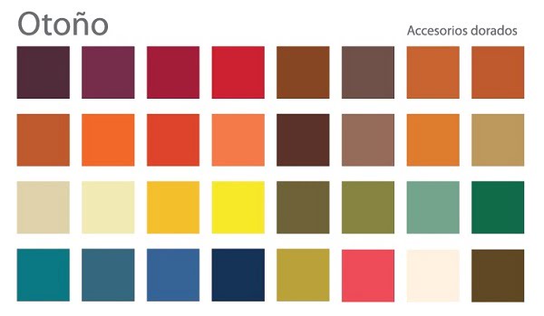 Paleta de colores Otoño – Colorimetría Chile
